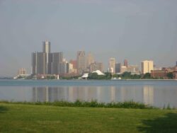 Riverfront - Downtown Detroit - From Belle Isle