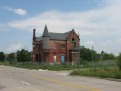 Abandoned Mansion - John R and Alfred Streets - Detroit