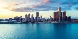 Downtown Detroit - From Windsor Ont. Canada